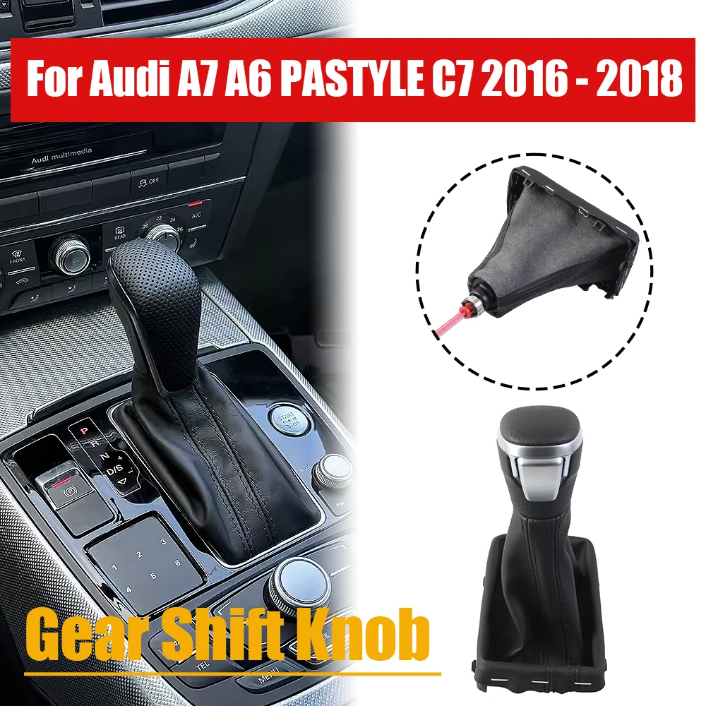 Car Interior Upgrade Gear Shift Knob Dust Cover Meticulously Crafted Tactile For Audi A7 A6 PASTYLE C7 2016-2018
