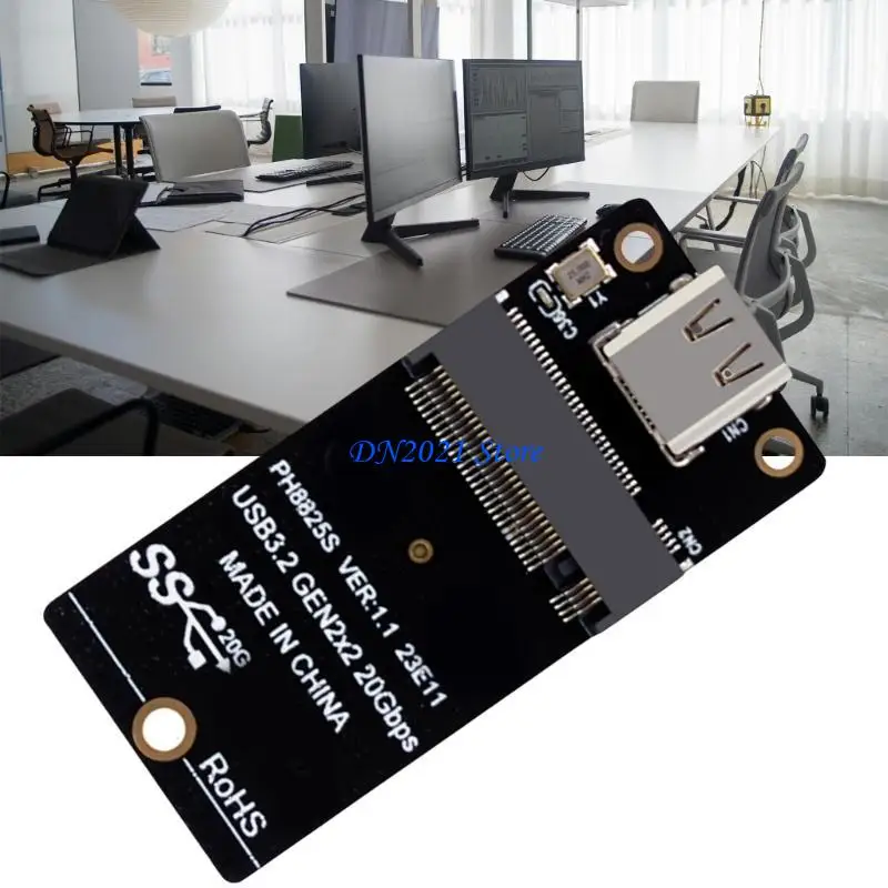 F3KE M.2 NVME Adapter To Type C Risers Board Strong Compatible Stable Performances