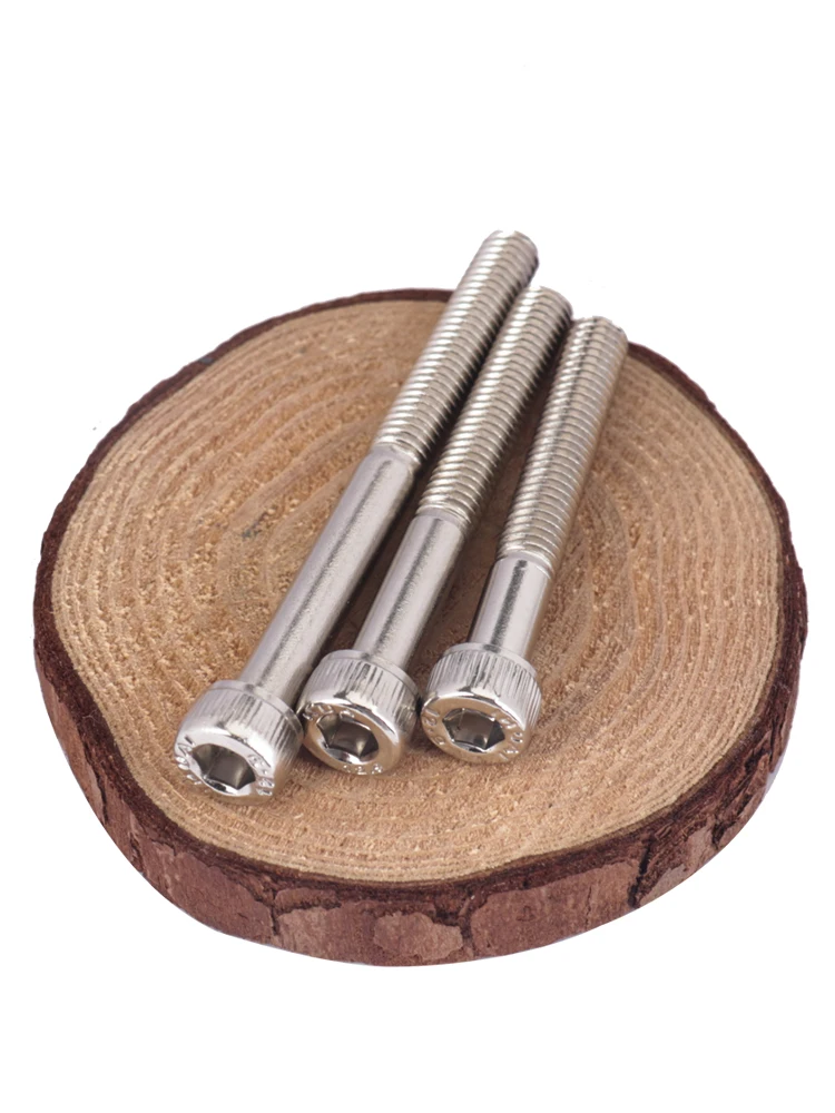 M3 M4 M5 M6 M8 M10 M12 12.9 Grado nichelato DIN912 Mezza filettatura Dente Allen Hexagon Hex Socket Testa Bullone Vite