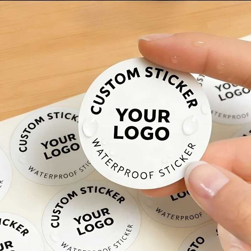 Custom Stickers Round Personalized Stickers Waterproof Custom Logo Labels for Wedding Birthday,Gift Box Envelope Packaging
