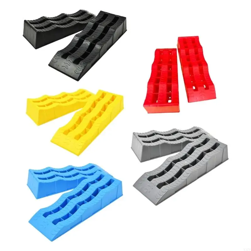 

Пара прочных выравнивающих блоков автомобиля из АБС-пластика с нескользящей текстурой для туристических прицепов и кемпинга X37F