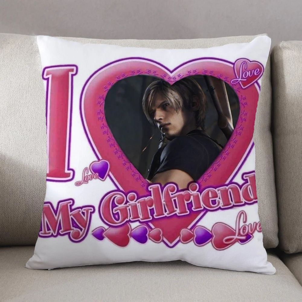 Decorative Pillows for Sofa Cushions Cover Leon Kennedy Love Pillow Covers Decorative Personalized Gifts Home and Decoration