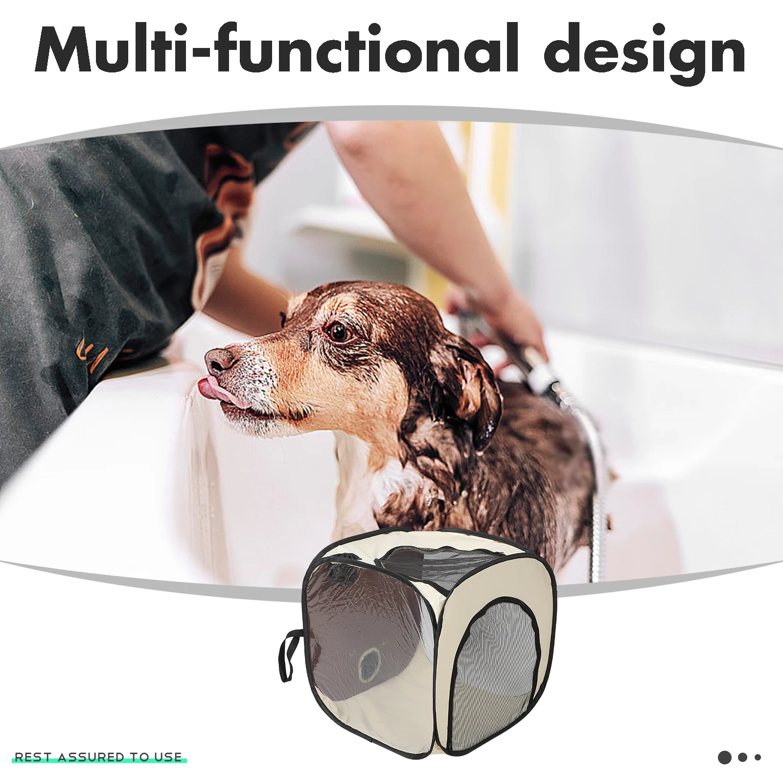 

Drying Box for Pets Large Foldable Dog Cat Washing Tent Blow Dryer Bathing Supplies Portable Coffee Pet Hair Dryer Box Drying