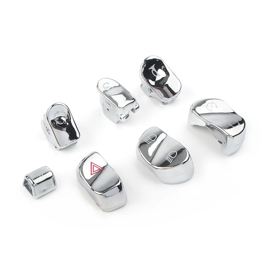 Motorcycle Hand Control Switch Housing Button Cover Cap Kit For Victory Universal 7pcs/Set ABS