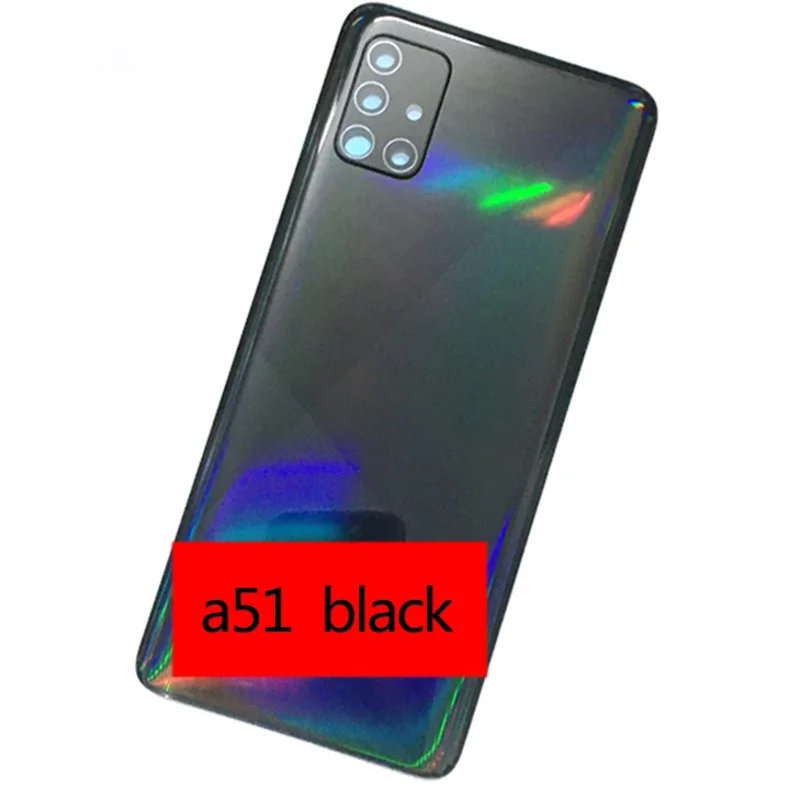 For Samsung Galaxy A51 A515 A71 A715Phone Housing Case Battery Back Cover Rear Door Cover Panel Chassis Lid Camera Lens