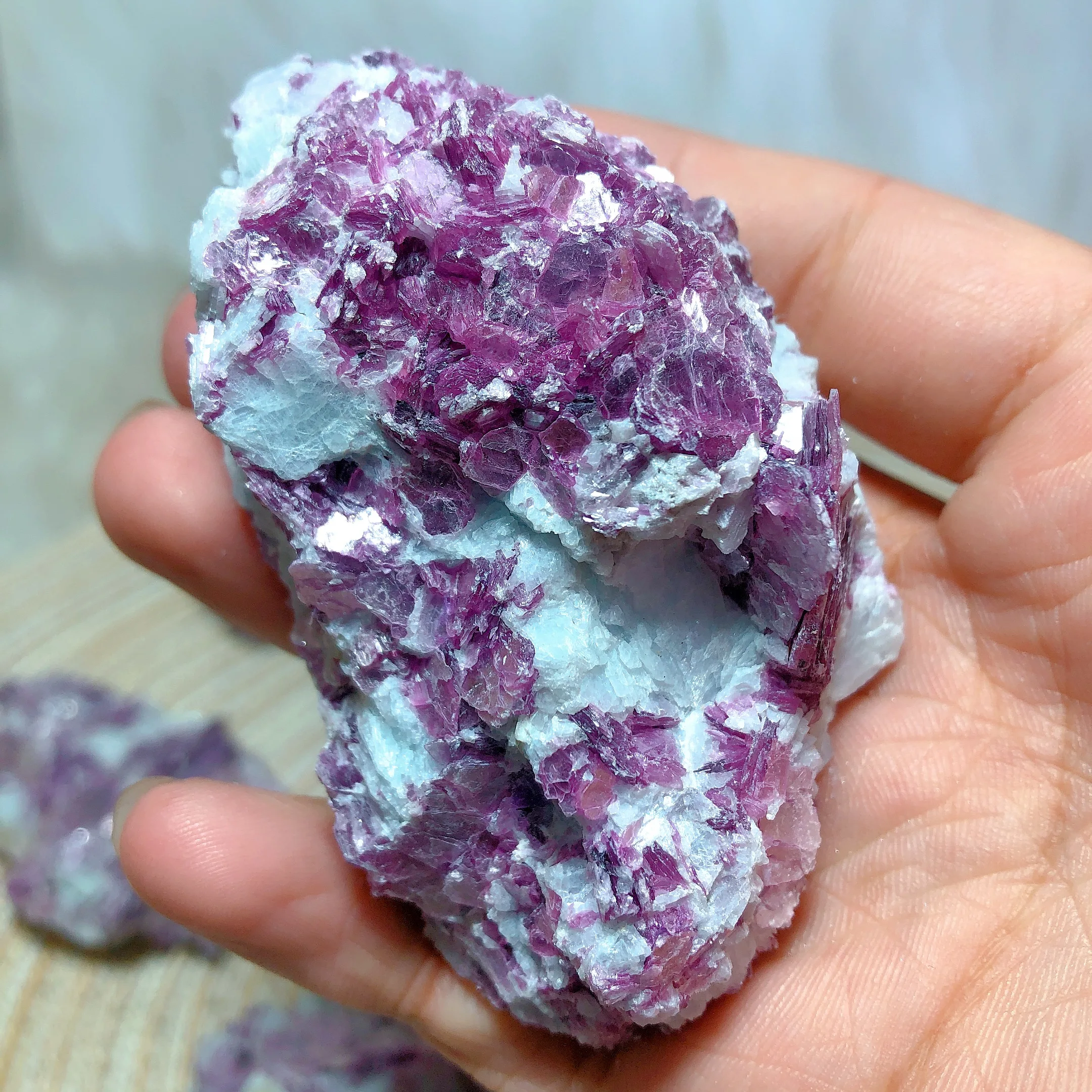 Gem Lepidolite Specimen Raw Healing High Quality Natural Crystals Gemstones Home Decorations Room Decor Mineral Stone Jewelry