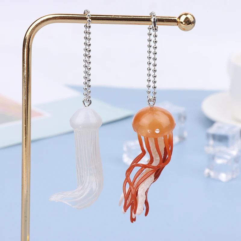 Original Toy Jellyfish Figure Keychain Pendant Kawaii Jelly Fish Cute Anime Figurine Gift