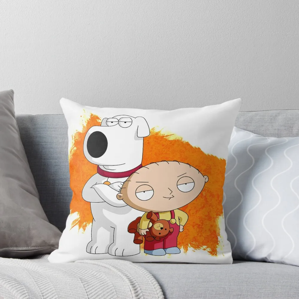 

brian and stewie Throw Pillow Rectangular Cushion Cover Cushion Cover Luxury Decorative pillowcase Elastic Cover For Sofa pillow