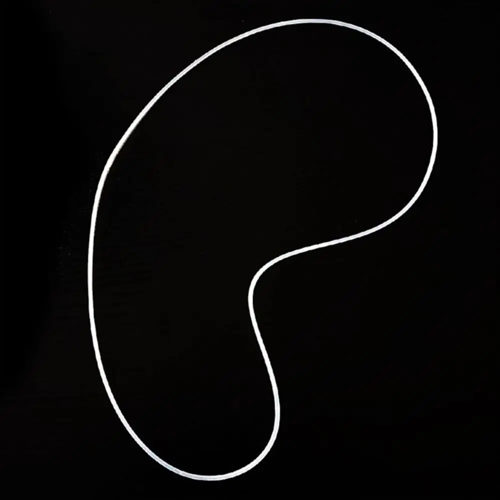 1Pcs 284mm Dia Turntable Rubber Drive Belt 2mm Width Turntable Vinyl Record Player Belt Round Section Black White