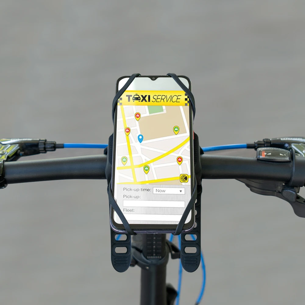 실리콘 자전거 GPS 지지대 범용 자전거 내비게이션 폰 브래킷 휴대폰 거치대 자전거 오토바이 스쿠터 ATV용