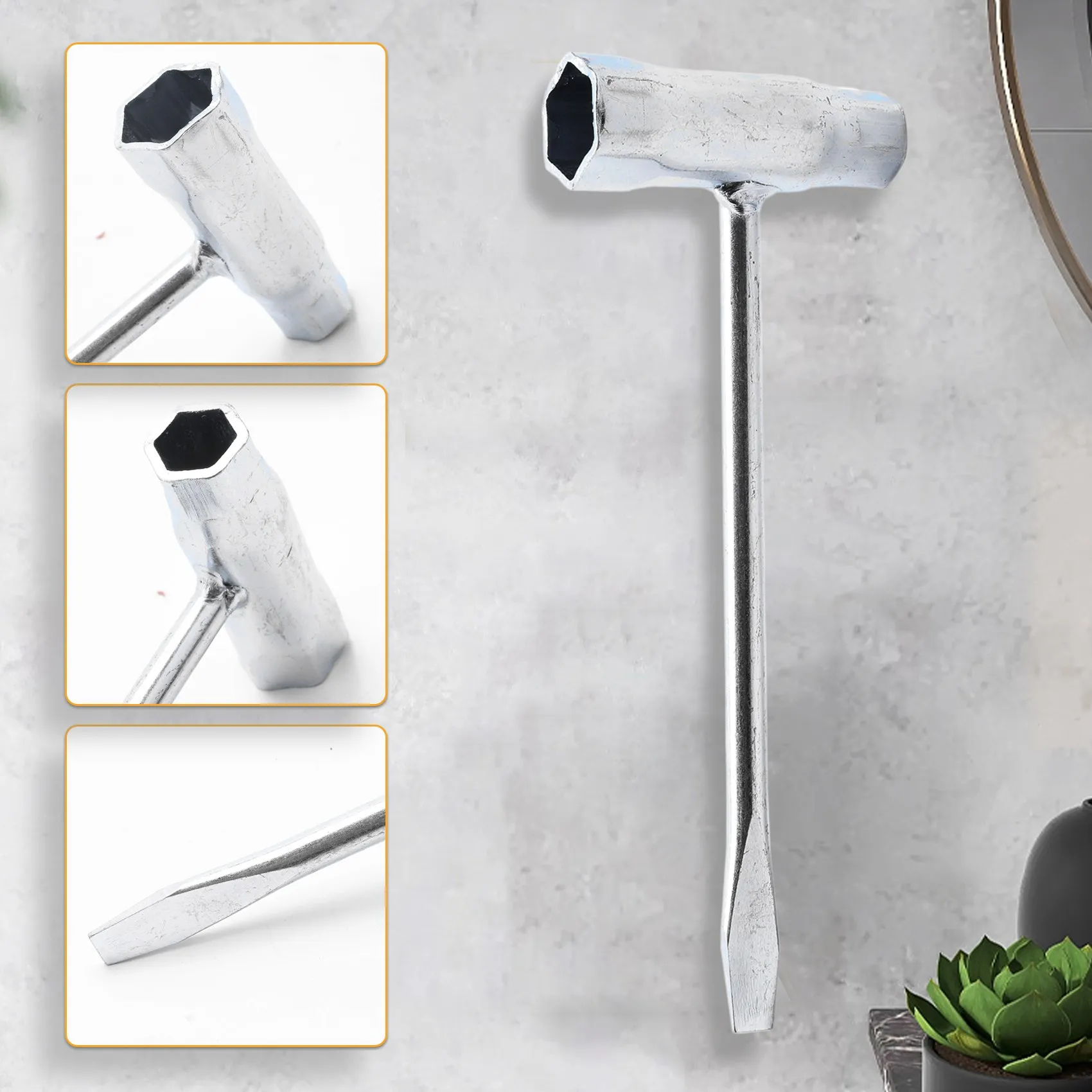 【New User-Coupon!】Bar Nut Chainsaw Wrench Spanner 1/2 inch (13mm) x 3/4 inch (19mm)for