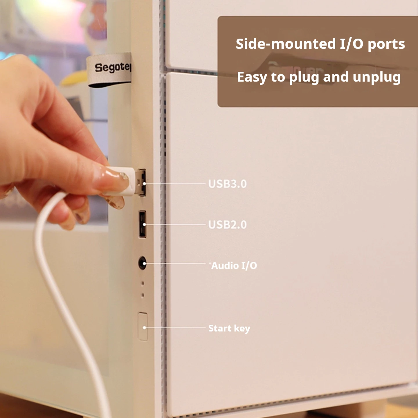 Zhuoling 3 حافظة صغيرة Matx الجانب الشفاف الزجاج المقسى المغناطيسي افتتاح وإغلاق 160 مللي متر بالوعة الحرارة الكمبيوتر سطح المكتب الألعاب