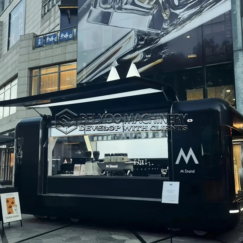 Belyoo Hot Selling Low-priced Mobile Food Kiosk bar Pizzacoffee Truck Ice Cream Truck Coffee Kiosk with Full Kitchen