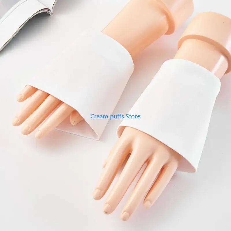 50LE Elegant Pointed Collar Insert Collar Blouse Lapel Wrist Cuffs Collar Set