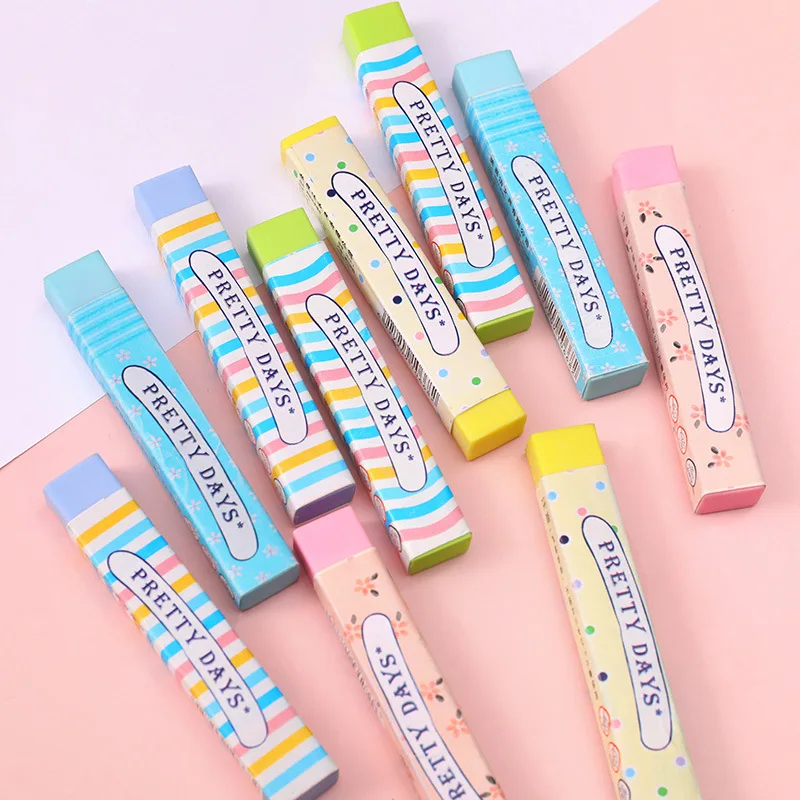 부드러운 고무 연필 지우개 문구, 사무실 학교 교정 용품, 어린이 학생 그림 지우기 지우개, 사무용품, 10 개