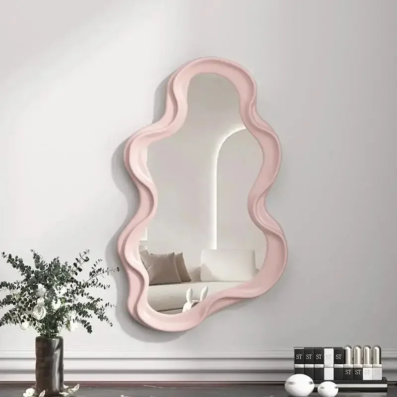 

Cloud Shaped Design Mirror Irregular Minimalist Curve Nordic Home Living Room Bathroom High-end Decorations Photography Props