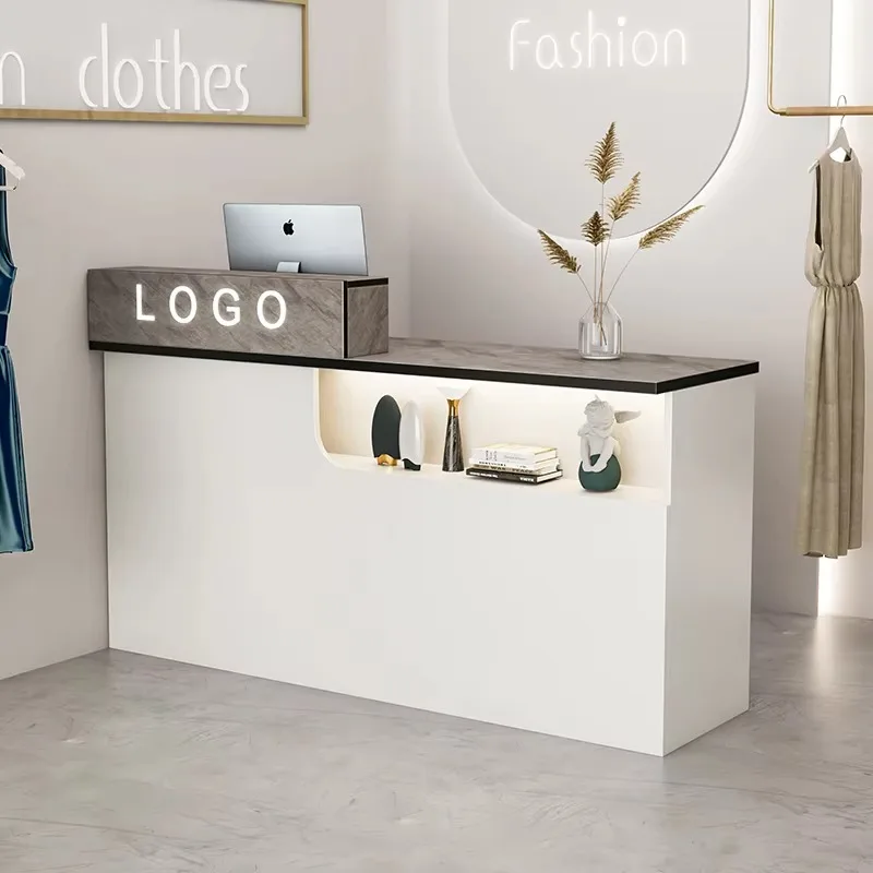 Wood Modern Reception Desks Small Design Storage Modern White Reception Desks Drawer Classic Mostrador Recepcion Furniture