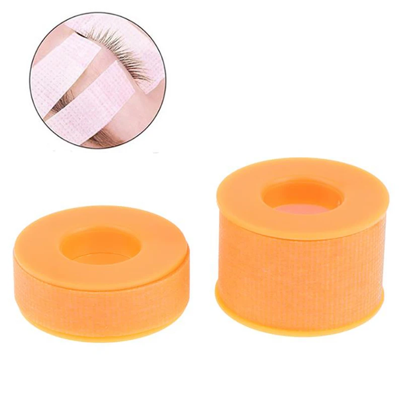 10pcs Non-woven Medical Silicone Gel Eyelash Tape Breathable Sensitive Resistant Under Eye Pad Eyelash Extension Tools Orange