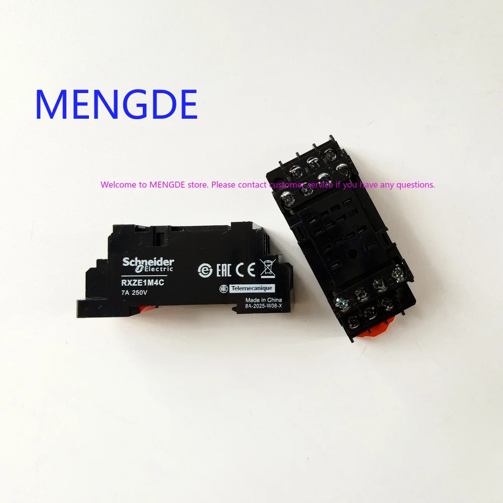 10 Pcs Schneider Intermediate Relay Base RXZE1M2C 8-pin 2O 2C RXZE1M4C 4O 4C 14-pin Base 7A New Original
