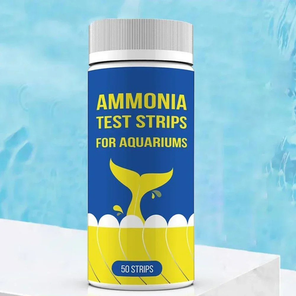 50pcs Ammonia Nitrogen Quick Water Quality Test Paper Kit For Aquarium SPA Swimming Pool Water Tester Paper