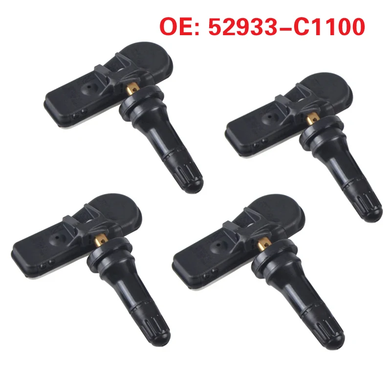 4Pcs Car Tire Pressure Monitor Sensor 52933-C1100 52933C1100 TPMS for Hyundai Creta IX25 Tucson I40 IX35 Sonata 2014-2019 i20