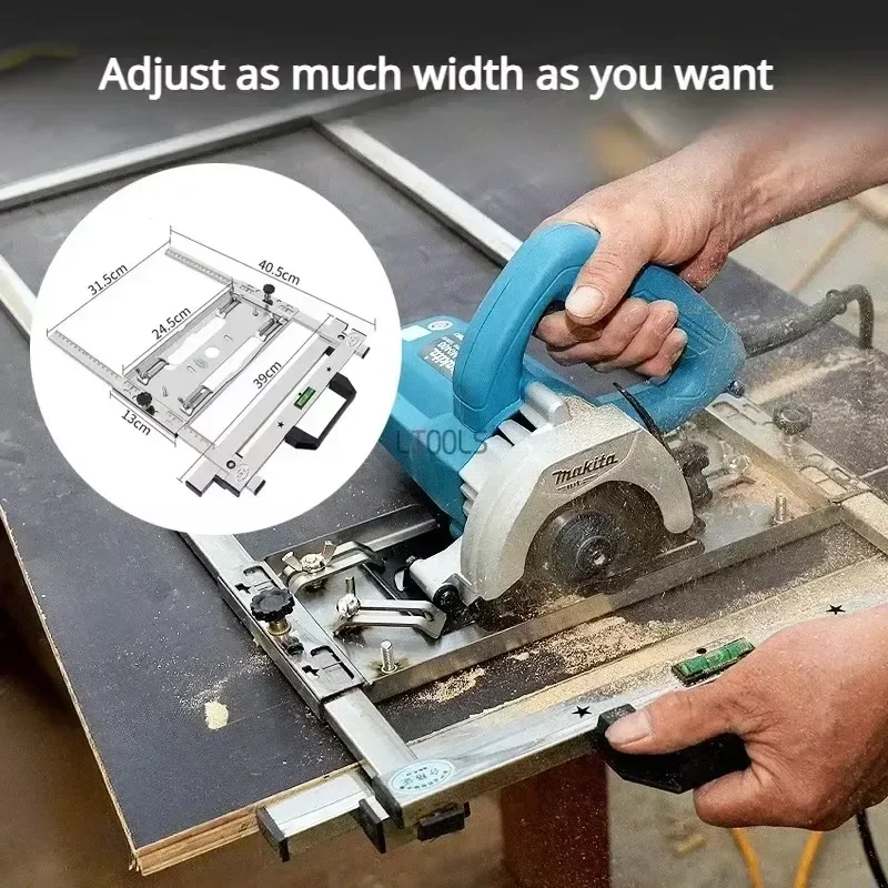 Woodworking Board Cutter Electric Circular Saw Holder Cutting Guide Rail Milling Quick Positioning Backing Board Cutting
