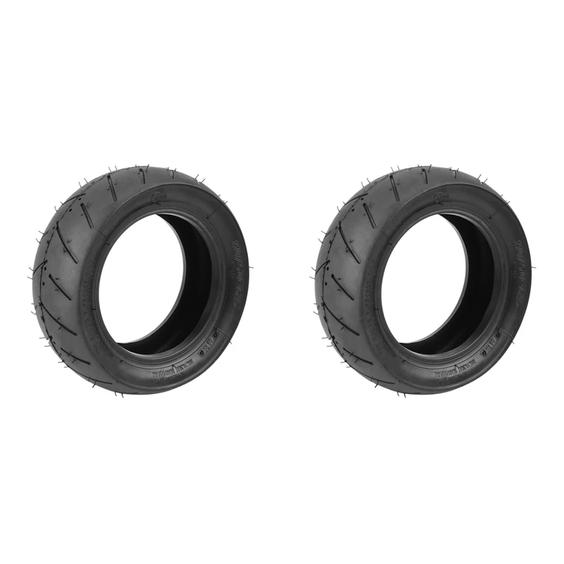 2X 110/50-6.5 Tubeless Tyre 11 Inch Vacuum Thickening Tire For 47Cc, 49Cc Pocket Bike Dirt Pit Bike MTA1 MTA2 Accessory