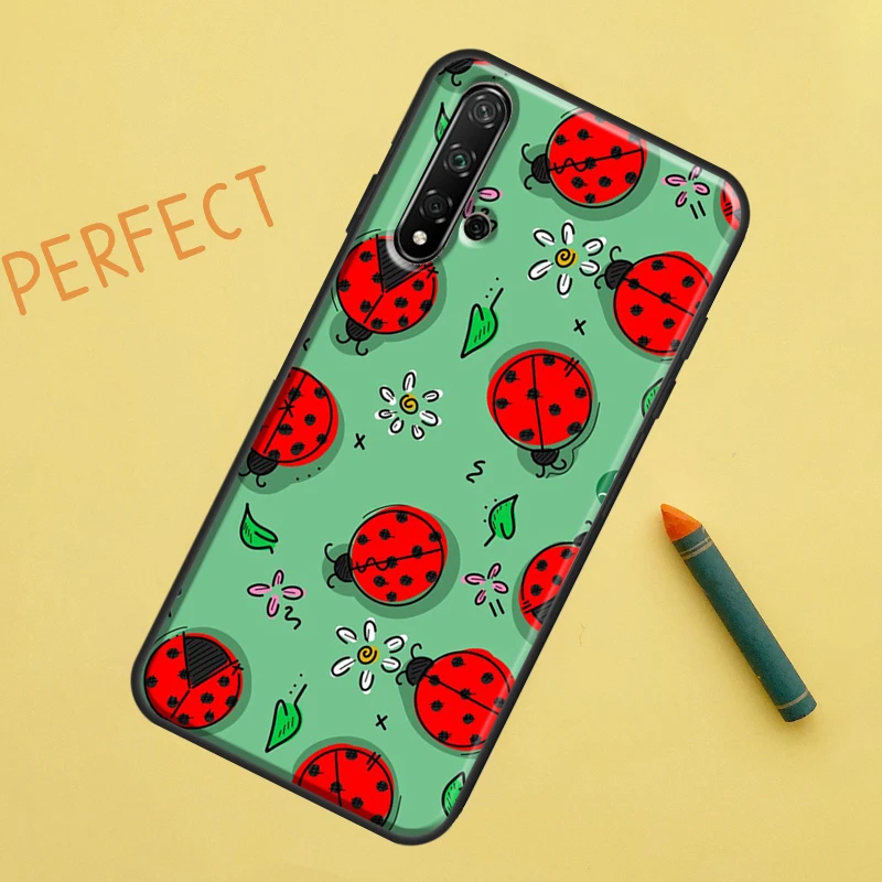 Ladybug Beetle Case For Huawei Nova 9 10 SE 11i 8i 7i 3i Nova 5T Y60 Y61 Y70 Y90 P20 P30 P40 Lite P60 Pro