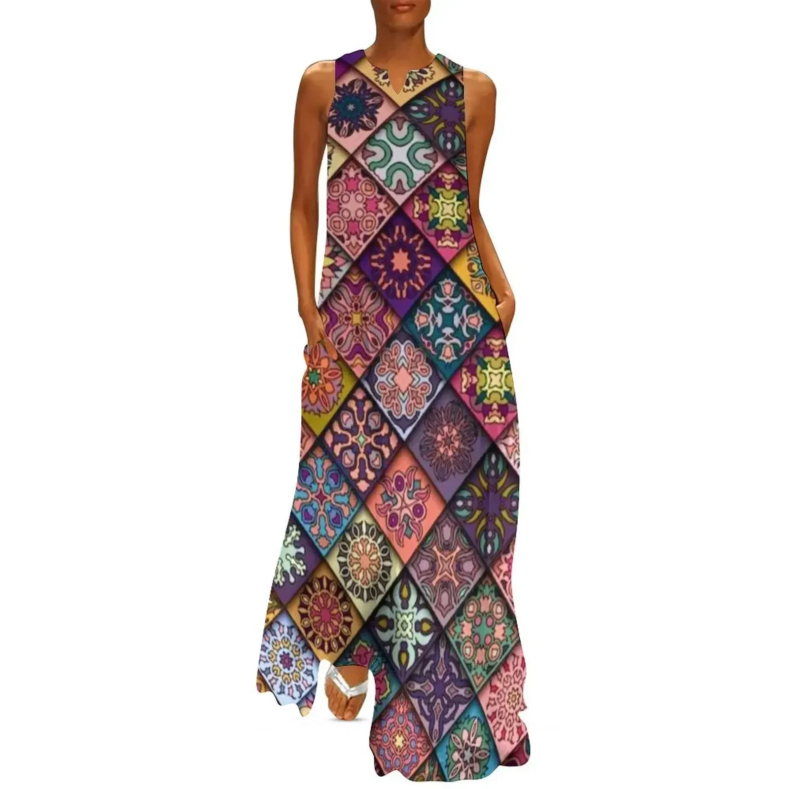 

Seamless pattern Long Dress women's summer dress 2025 Clothing women dresses birthday dresses for women Dress