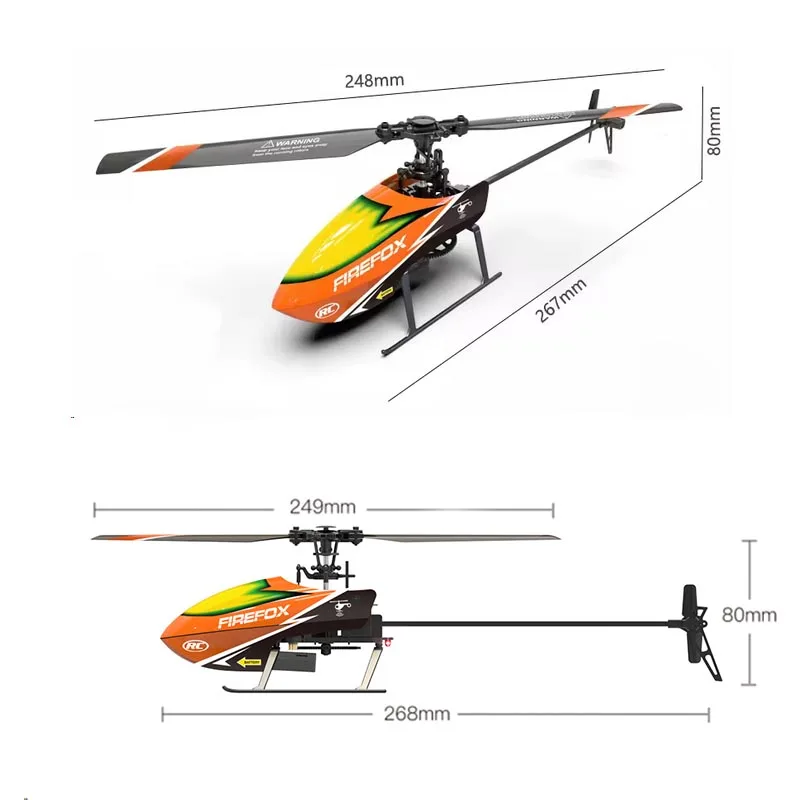 C129 4CH RC Helicopter RTF Automatic Stable Single Propeller Without Aileron Simulation Plane Model Toy Durable Long Flight Time