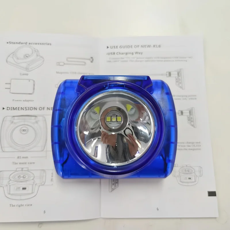 Emergency Headlamp Long Durability 2 * 18650 Ip68 Mining Lamp Waterproof And Explosion-Proof Digital Display Headlamp