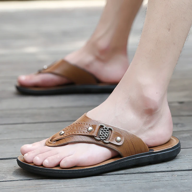 Flip Flops Men Summer Slippers For Men Comfortable Outdoor Beach Shoes Male