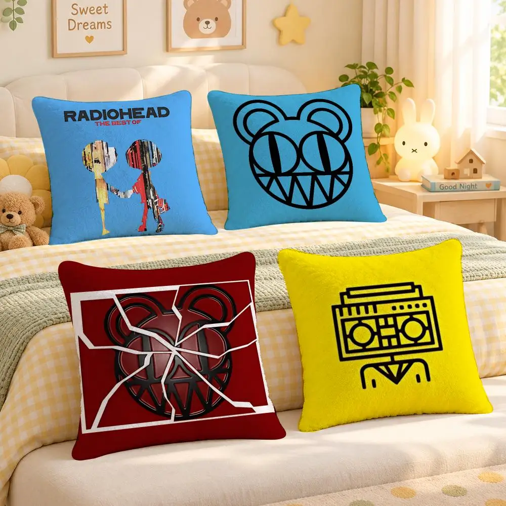 Band Radiohead Alternative Rock Music Cushion Cover Personalized Decorative Living Room Home Sofa Bedroom Office Car Decor