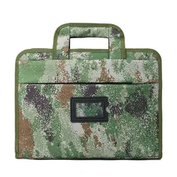 SIMOER-Bolsa de camuflaje con cielo estrellado, bolso de mano verde para documentos públicos, ordenador, 826