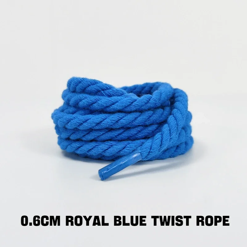 Neue runde Schnürsenkel, 0,6 cm dick, Baumwoll-Schnürsenkel, gedrehte Schnürsenkel, geeignet für Sneaker, Stiefel und andere Schuhe, 1 Paar. – Detail 8