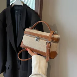 Bolso de hombro con cremallera y compartimento Interior para mujer, bolsa de nailon sólido, con forma de sobre, a la moda, gran oferta, 2024