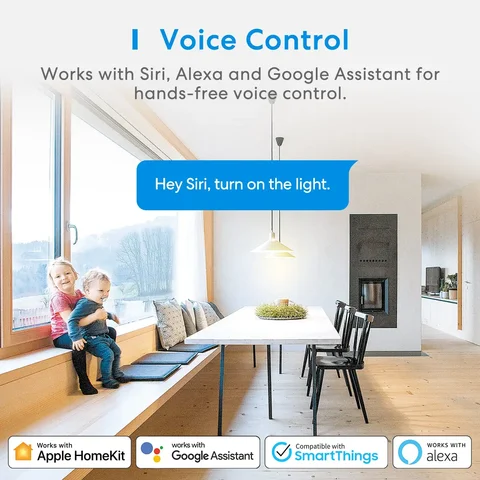 Meross HomeKit WiFi Smart Switch Modul 1 Gang 1 Way DIY Light Switch För Apple HomeKit Siri Alexa Google Home SmartThings 8 best sales HomeKit Smart Switch - №3