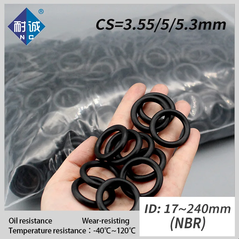

Бесплатная доставка NBR CS3,55/5,3 мм, толщина ID17-240 мм, черное уплотнительное кольцо из нитриловой резины, аппаратная шайба, уплотнительное кольцо, плоская прокладка