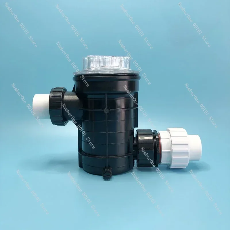 Hair drainage-water pump prefilter anti-blocking filter connection pipe for Barber Shop bath pool