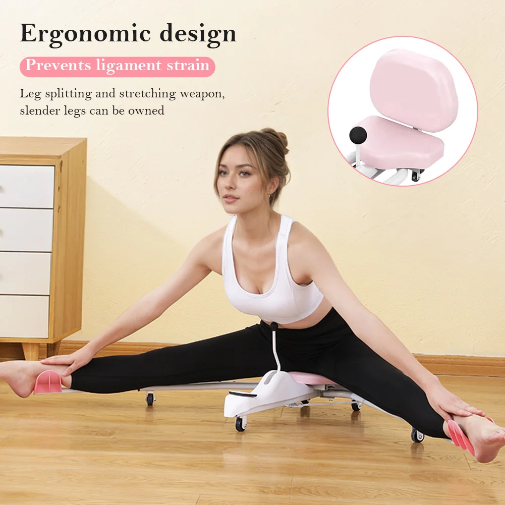 Leg Splitting Machine Heavy Duty Leg Stretch Machine Adjustable Leg Stretching Training Machine Multi-Function for Home Gym