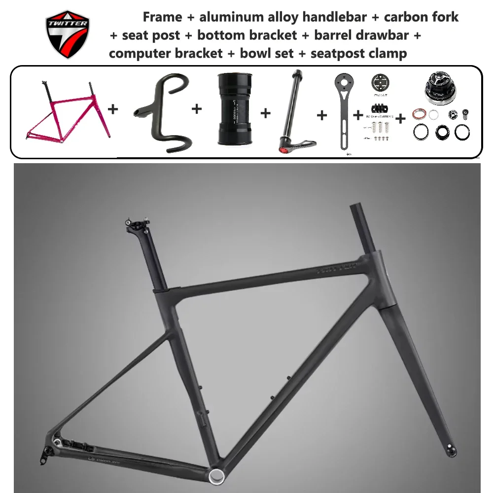 TWITTER C6 41cm/45cm/48cm/51cm/54cm アルミ合金ロードバイクフレーム 