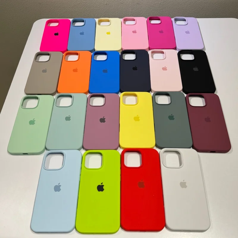 

Official Original Liquid Silicone Phone Case For iPhone 17 16 Pro Max 15 14 13 12 11 Pro Case for iPhone 17 16 15 Pro Max Cover