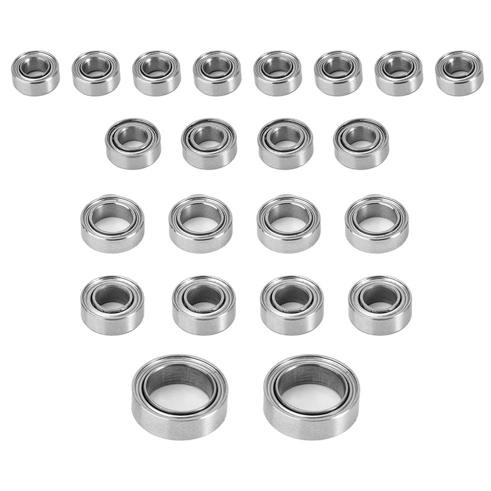 

22 Pcs Steel Sealed Bearing Kit RC Car Bearing Kit RC Car Upgrades Parts Accessories for TRX4-M Bronco Defender 1/18 RC Crawler