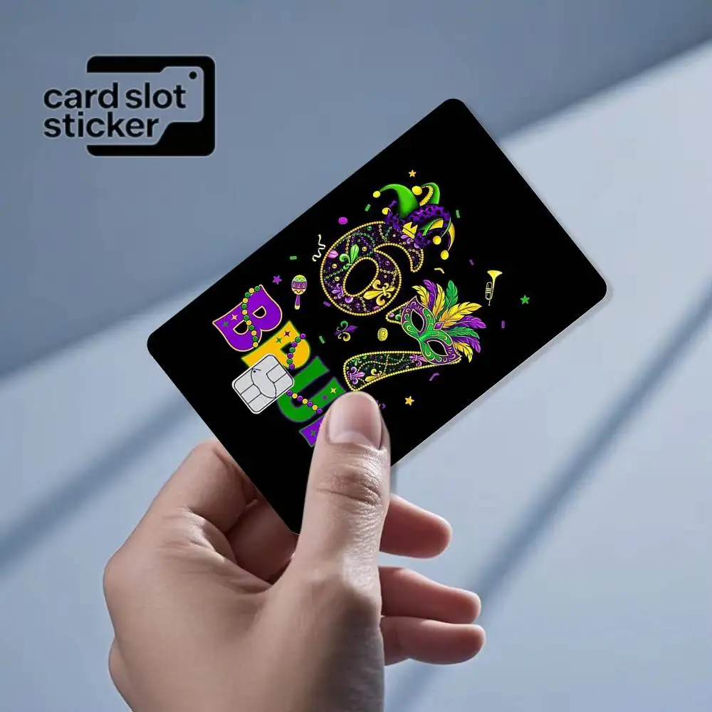 six seven awesome mad  Credit Card HD Stickers Game Card Decal Small Chip Waterproof Sticker Gift