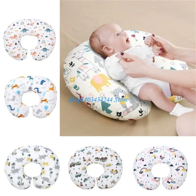 تنفس القطن وسادة التمريض التغليف جميل نمط الطفل وسادة الرضع التمريض وسادة داعمة قابل للغسل الرضاعة الطبيعية