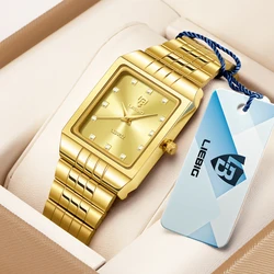 LIEBIG Quartz Watch Men Women Luxury Watches relogio masculino Luxury Gold Bracelet Wrist Watches Steel Female Male Clock 8808