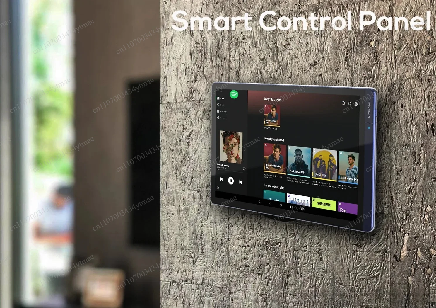 Touch Screen Smart Wall Control Panel Home Automation Control Center Built-in 2 Way Intercom Smart Display