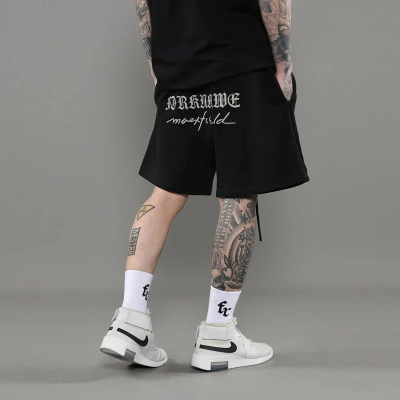 Men's Street Shorts Cotton Hip Hop Harajuku Summer Pants Casual Trendyol Y2k Women's Fashion Designer Baggy Wide Clothing