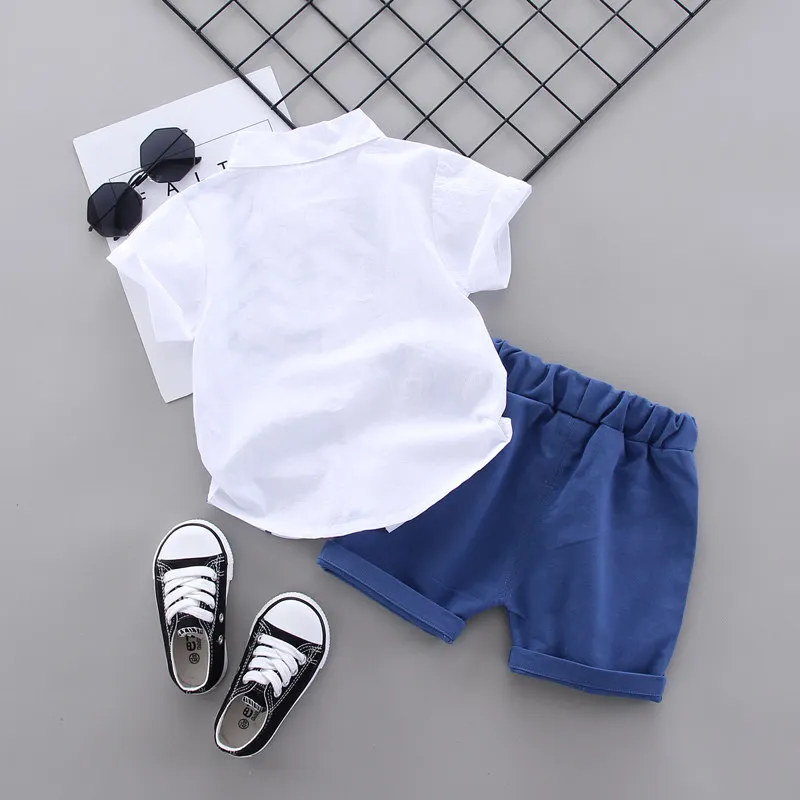 New Summer Children Kids Girls Boys Clothes Infant Dinosaur Shirt Shorts 2pcs/Set Kids Cotton Toddler Costume 1 2 3 4 Years