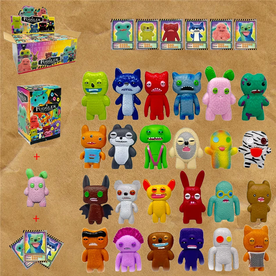 

24Pcs Fuggler Funny Ugly Monster Series Blind Box Cute Anime Figure Mystery Box Desktop Decoration Toys Surprise Birthday Gift